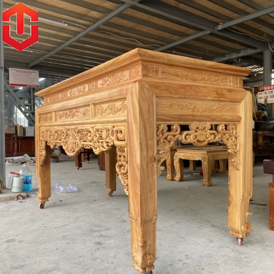 BÀN CÚNG GÕ ĐỎ 1M75 LỌNG NHƯ Ý