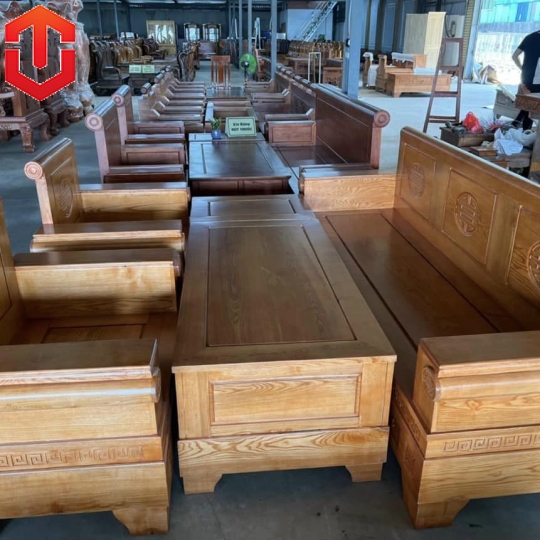 SALON PHÁO ĐỐI SỒI MÀU LAU HƯƠNG