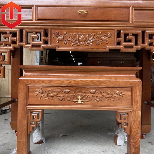 BÀN CÚNG SỒI MÀU ÓC CHÓ + BÀN CƠM 