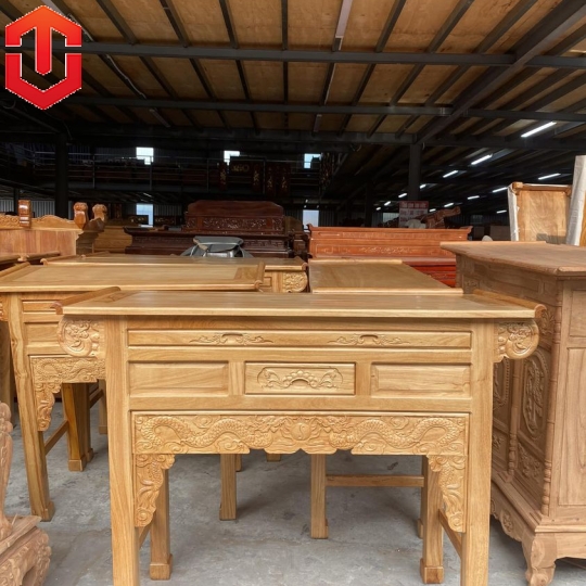 BÀN CÚNG GÕ ĐỎ  1M27