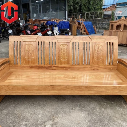 SALON ĐỐI THÙNG QUẠT TAY CONG GÕ ĐỎ