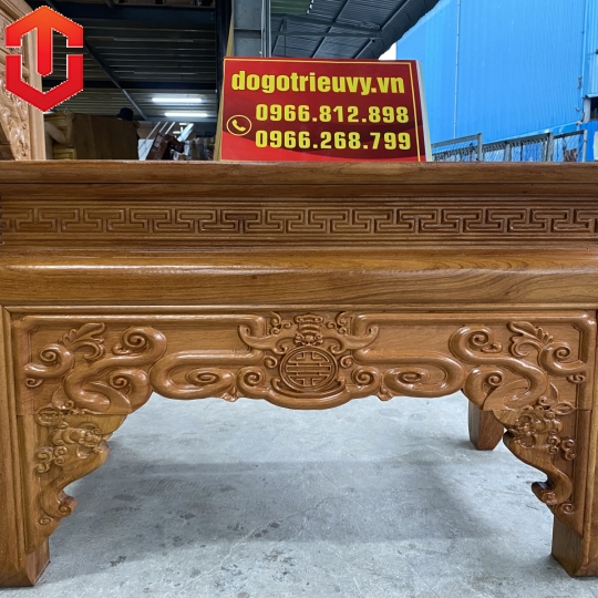 BÀN CÚNG NHƯ Ý 1M97 GỖ GÕ ĐỎ