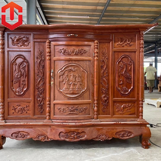 TỦ THỜ TAM ĐA HƯƠNG ĐÁ 1M75