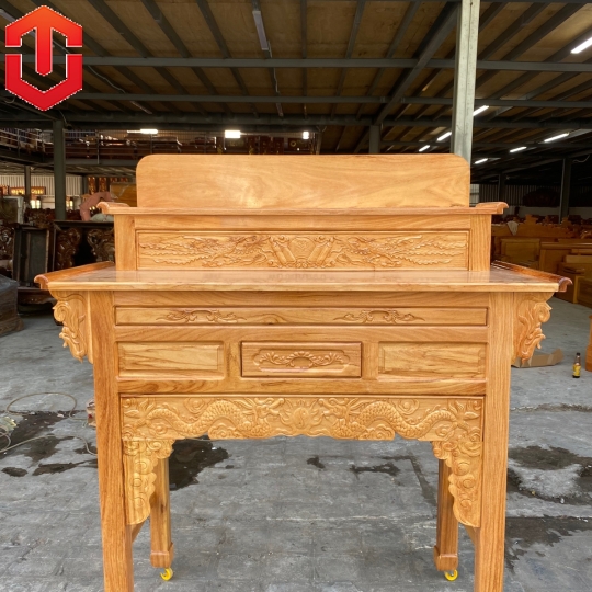 BÀN CÚNG GÕ 2 TẦNG 1M27