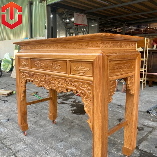 BÀN CÚNG NHƯ Ý GÕ ĐỎ 1M53 