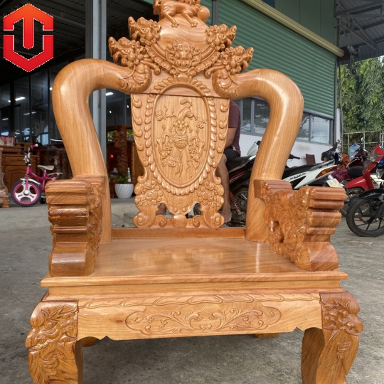 SALON NGHÊ 5 ĐẦU GÕ ĐỎ C12 6 MÓN 