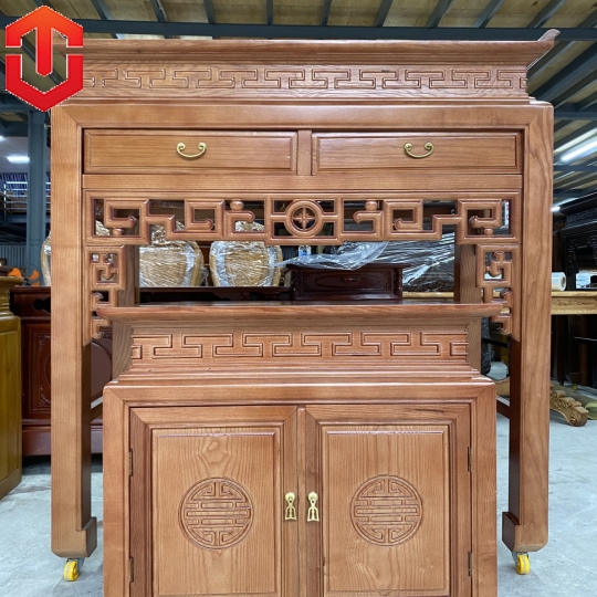 BÀN CÚNG 1M27 SỒI LAU MÀU ÓC CHÓ