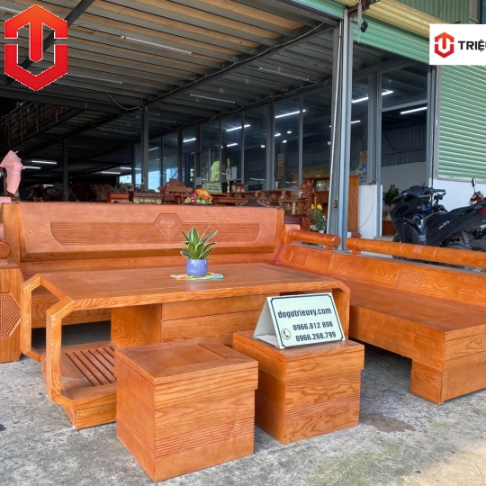 SOFA GÓC KIM CƯƠNG SỒI LAU HƯƠNG