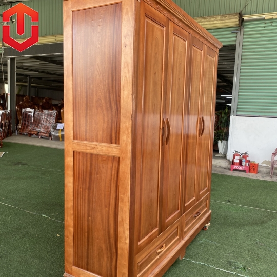 TỦ ÁO XOAN ĐÀO 4 CÁNH 