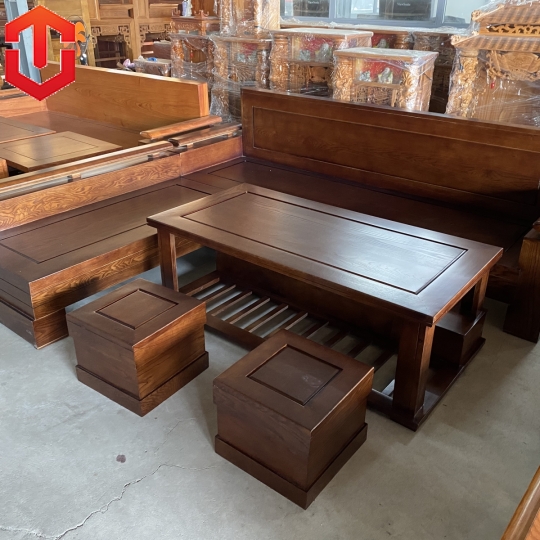 SOFA GÓC TO SỒI MÀU ÓC CHÓ