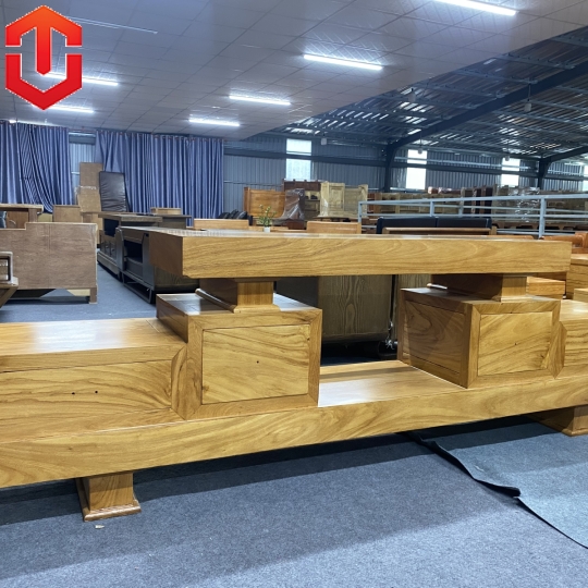 KỆ HỘP GIẢ KHỐI GÕ ĐỎ 2M2
