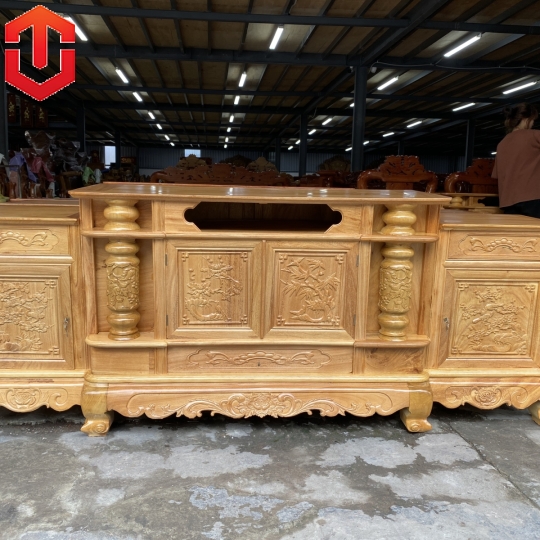 KỆ TIVI GÕ ĐỎ 2M4