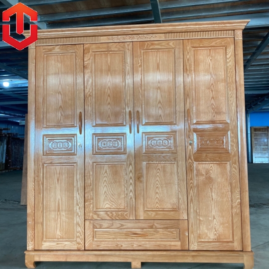 TỦ ÁO SỒI 4 CÁNH MÀU TỰ NHIÊN