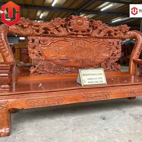 SALON RỒNG BÁT TIÊN HƯƠNG ĐÁ C12 6 MÓN