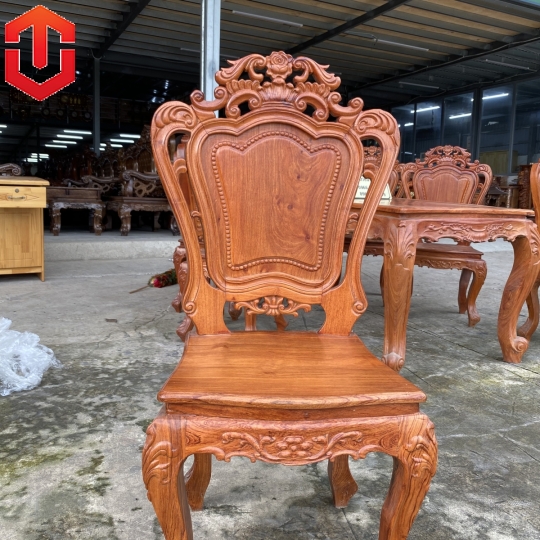 BÀN GHẾ ĂN CHÂN LUY HƯƠNG ĐÁ 6 GHẾ