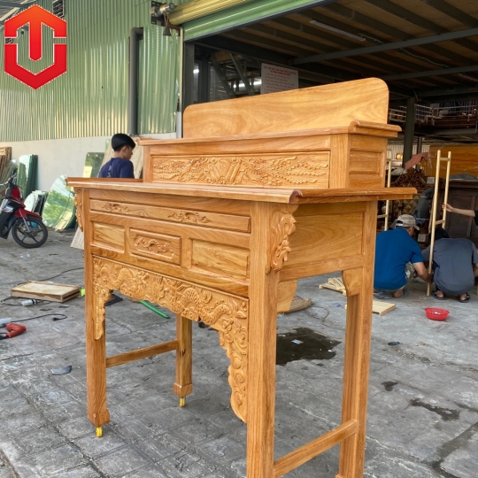 BÀN CÚNG GÕ 2 TẦNG 1M27
