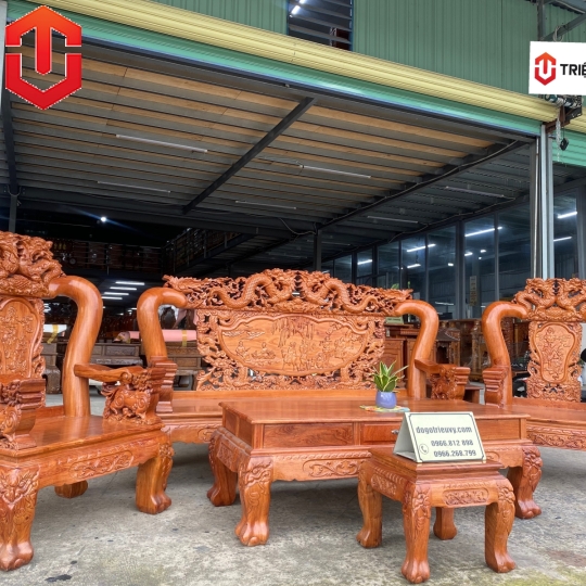 SALON RỒNG QUAY ĐẦU HƯƠNG ĐÁ C12