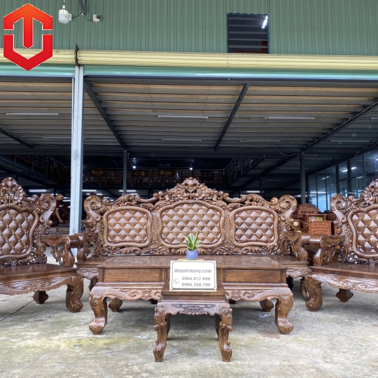 SALON HOÀNG GIA MUN TỰA CARO 6 MÓN