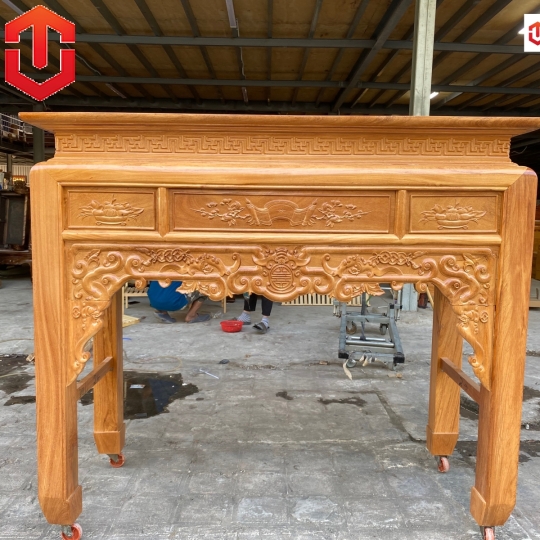 BÀN CÚNG NHƯ Ý GÕ ĐỎ 1M53 