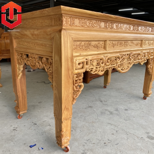 BÀN CÚNG GÕ ĐỎ 1M75 LỌNG NHƯ Ý