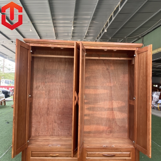 TỦ ÁO XOAN ĐÀO 4 CÁNH 