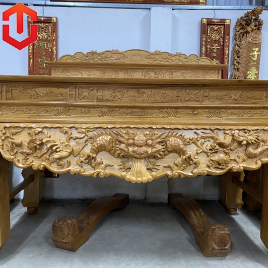 SẬP THỜ RỒNG GÕ ĐỎ C18