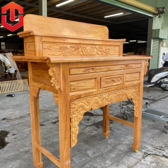 BÀN CÚNG GÕ 2 TẦNG 1M27