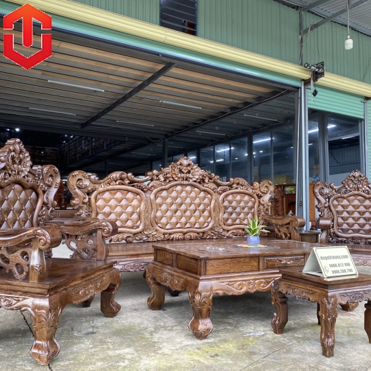 SALON HOÀNG GIA MUN TỰA CARO 6 MÓN