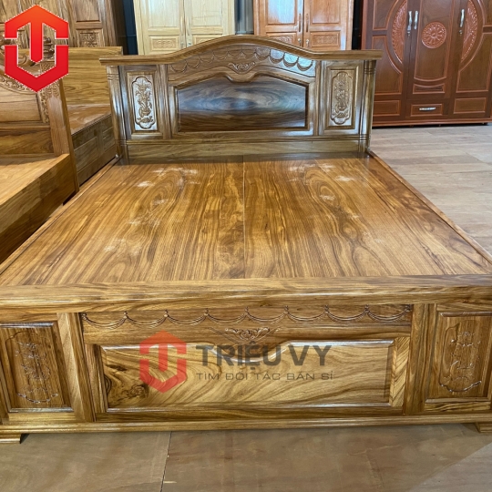 GIƯỜNG HƯƠNG XÁM DẠT PHẢN ĐẦU CONG
