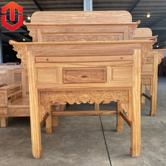 BÀN CÚNG 2 TẦNG GÕ ĐỎ 1M27