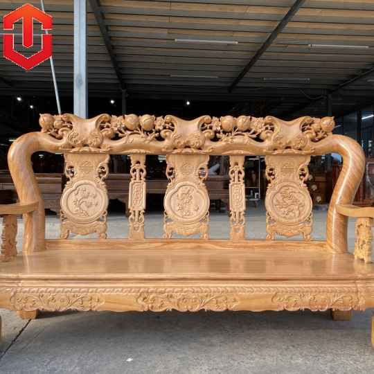 SALON ĐÀO TAY THƯỜNG C12 GÕ ĐỎ 6 MÓN