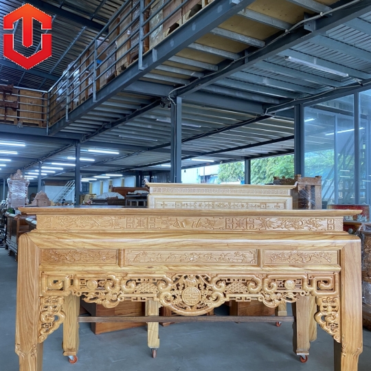 BÀN CÚNG NHƯ Ý CHÂN VÁT 1M97 GÕ ĐỎ 