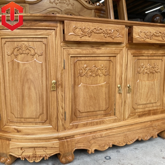 TỦ RƯỢU BẦU LỤC GIÁC GÕ ĐỎ CAO CẤP