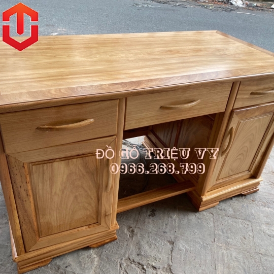 BÀN LÀM VIỆC GÕ ĐỎ 1M6 CAO CẤP