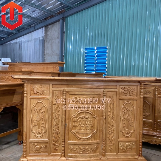 TỦ THỜ CHẠM TAM ĐA 1M97 CAO CẤP