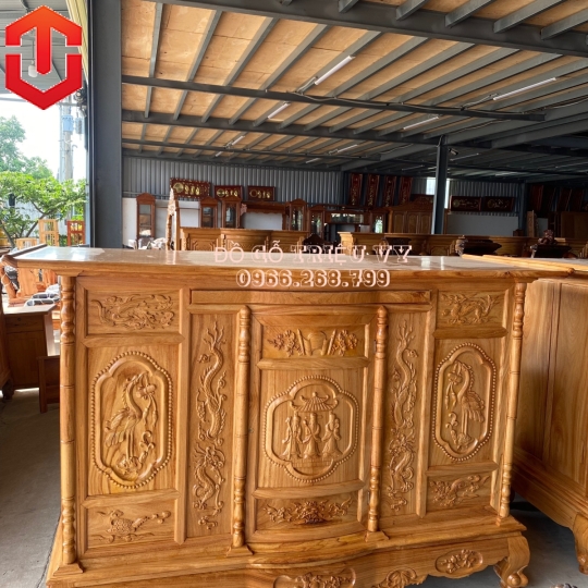 TỦ THỜ CHẠM TAM ĐA 1M97 CAO CẤP