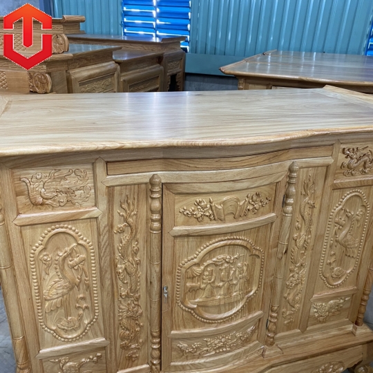 TỦ THỜ CHẠM TAM ĐA 1M97 CAO CẤP