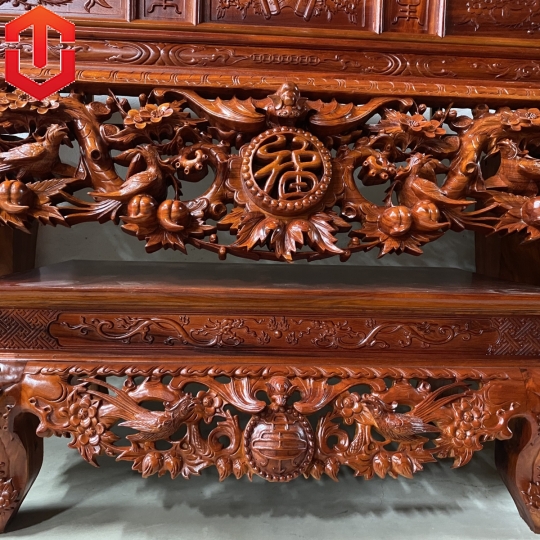BỘ SẬP THỜ MAI ĐIỂU HƯƠNG ĐỎ CHÂN 24 