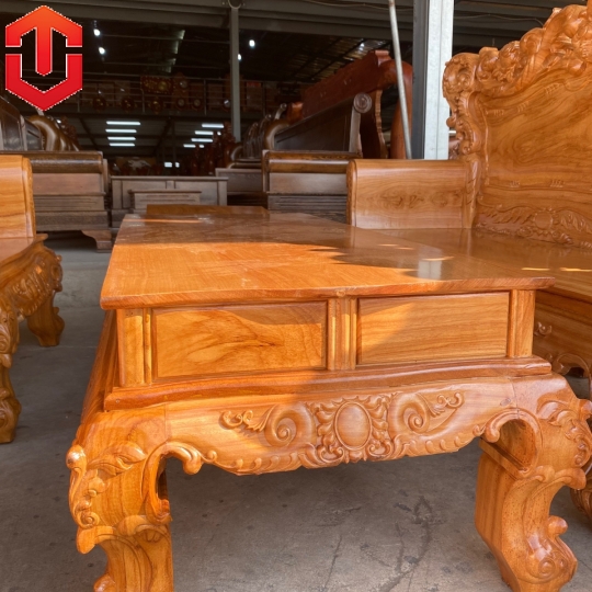 SALON HOÀNG GIA GÕ ĐỎ 6 MÓN - CAO CẤP