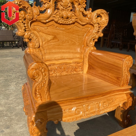 SALON HOÀNG GIA GÕ ĐỎ 6 MÓN - CAO CẤP