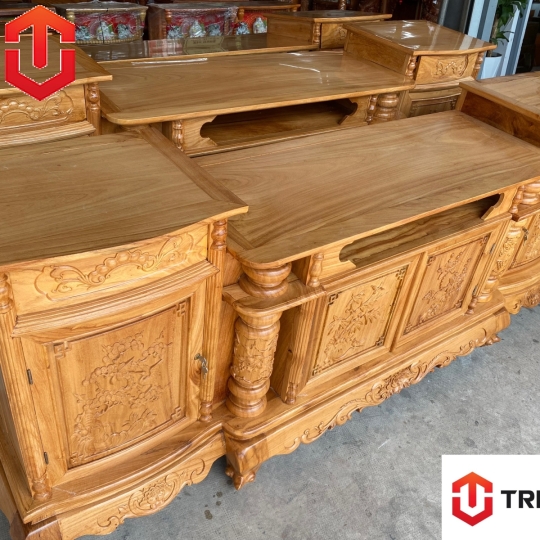 KỆ CỘT NHO GÕ ĐỎ 2M2
