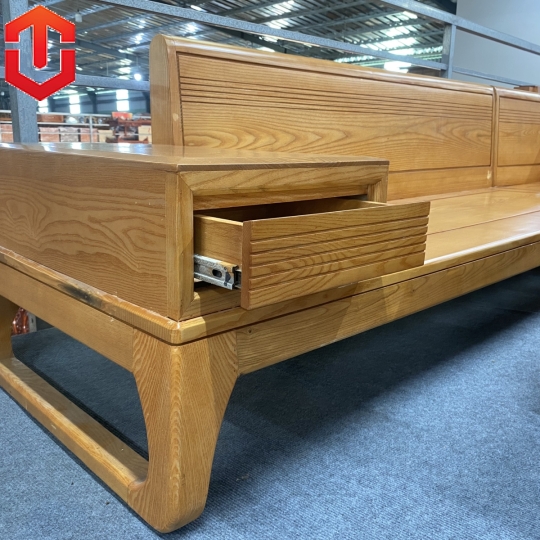 SOFA GÓC CHÂN CHOÃI SỒI MÀU LAU HƯƠNG - VẾ PHẢI