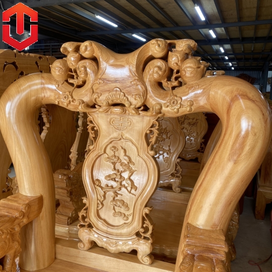SALON ĐÀO TAY NGHÊ GÕ ĐỎ CỘT 16 10 MÓN CAO CẤP