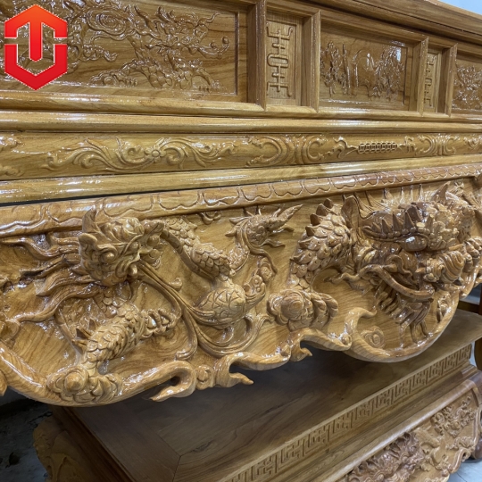SẬP THỜ RỒNG GÕ ĐỎ CHÂN 18