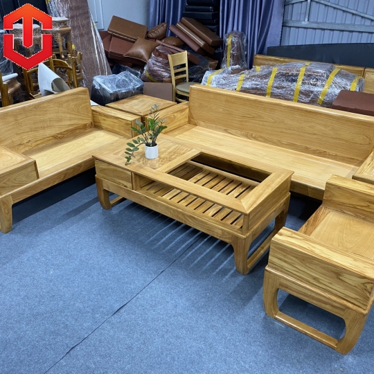 SOFA 2 VĂNG CHÂN CHOÃI GÕ ĐỎ 