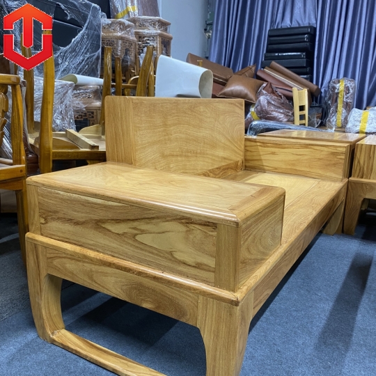 SOFA 2 VĂNG CHÂN CHOÃI GÕ ĐỎ 