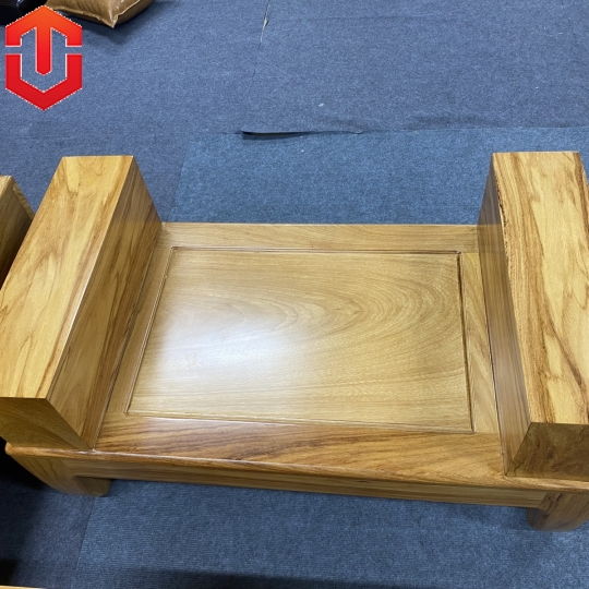 SOFA 2 VĂNG CHÂN CHOÃI GÕ ĐỎ 