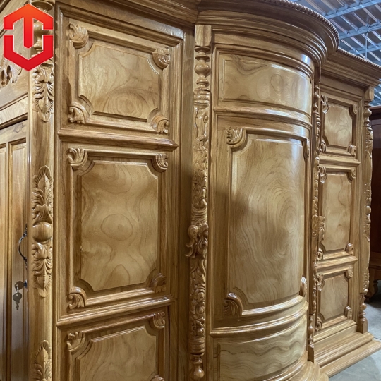 TỦ THỜ BỤNG PHỆ TRƠN GÕ ĐỎ 1M8 - CAO CẤP 