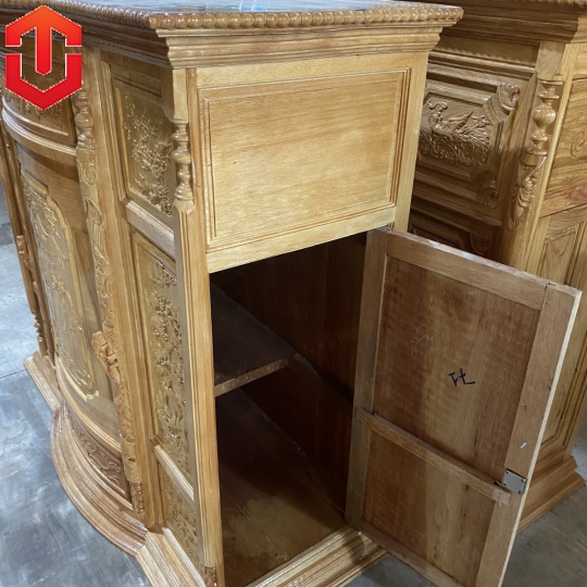 TỦ THỜ CĂM FA 1M47 CHẠM TAM ĐA