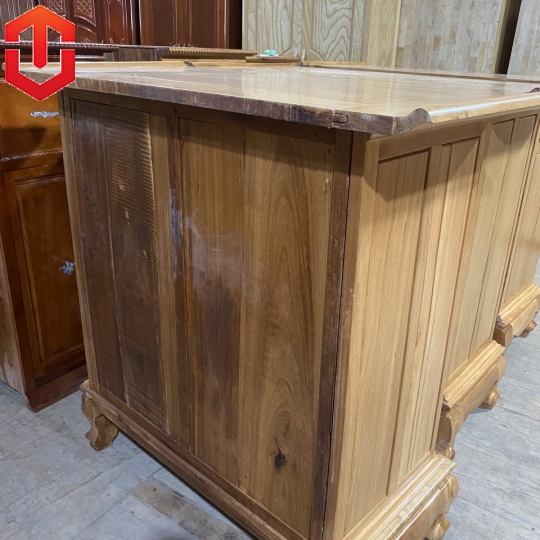 TỦ THỜ CHẠM TAM ĐA GÕ ĐỎ 1M27